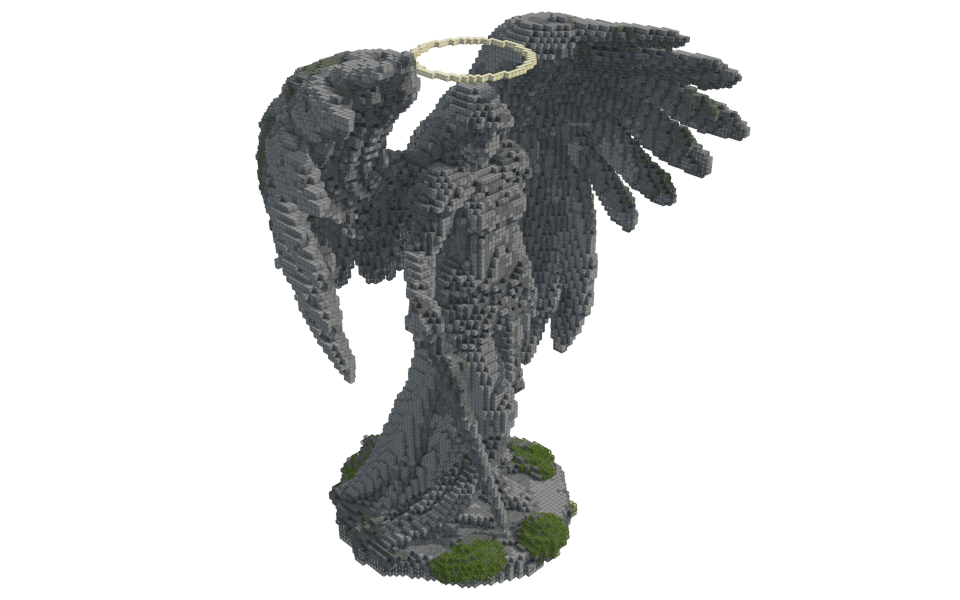 Estatua de angel - 3/4 right