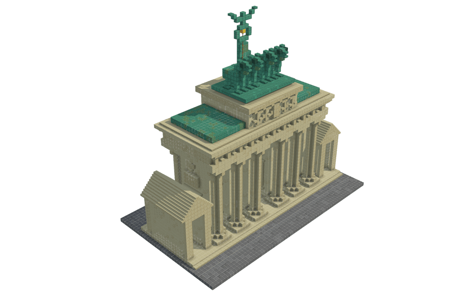 Brandenburg Gate - 3/4 right