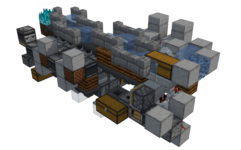 Tileable Cheap Moss Farm (Dustmoss v2) - 3/4 right