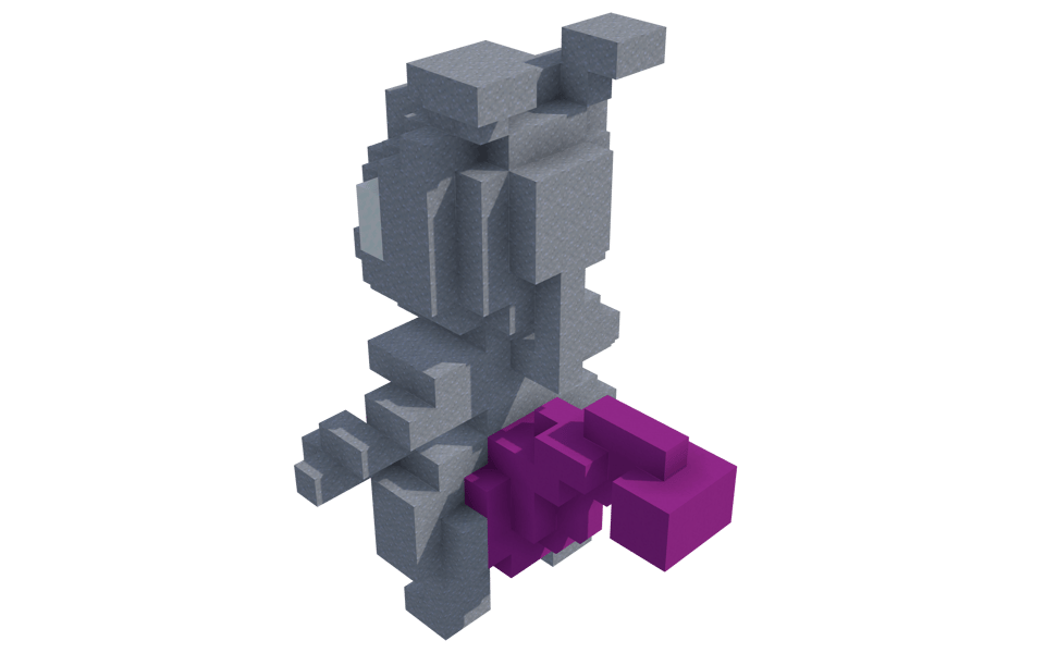 Mewtwo Petit - 3/4 right