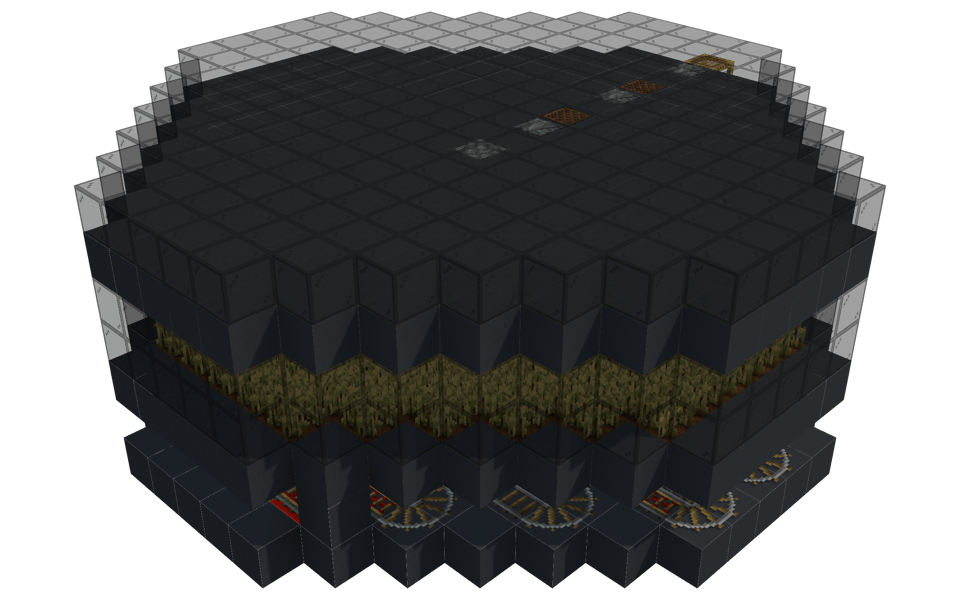 Tileable Villager Wheat Farm - 3/4 right