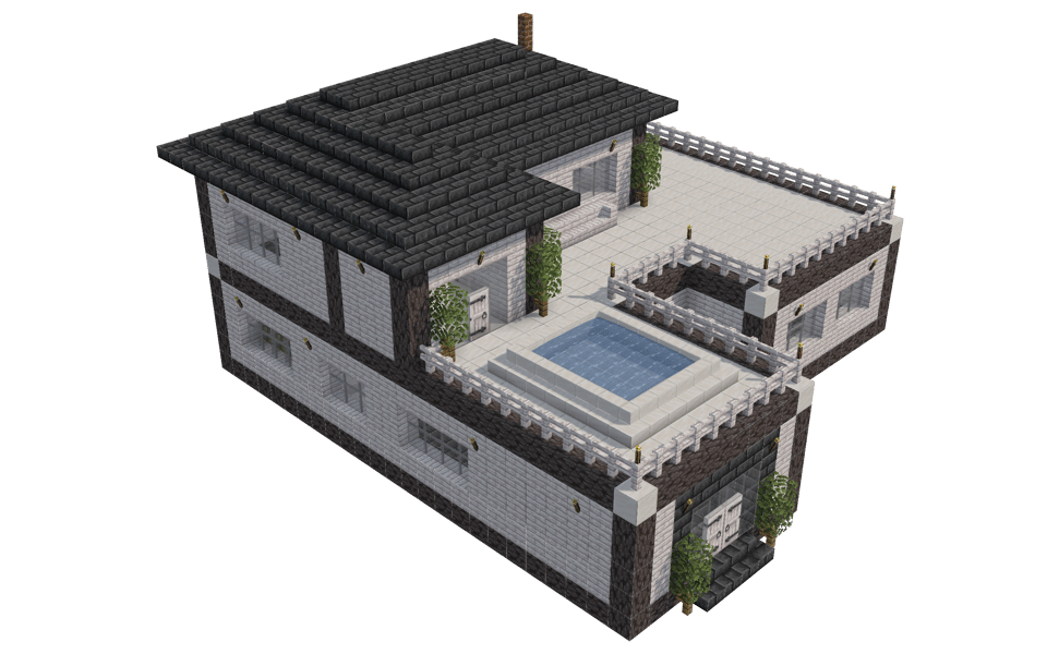 Modern House - 3/4 right