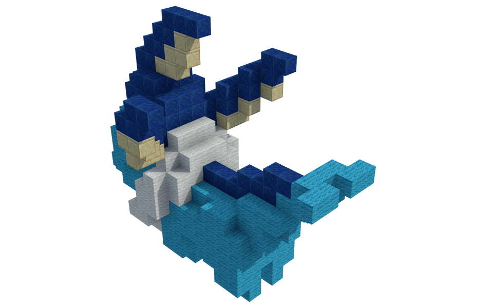 Vaporeon Petit - 3/4 right