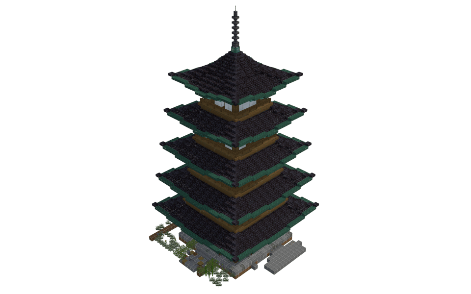 Templo japons - 3/4 right