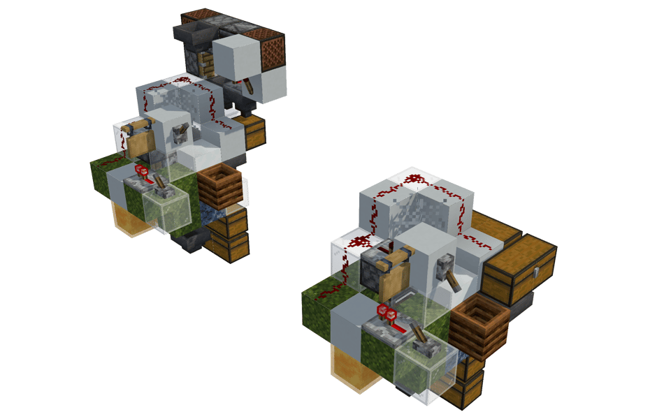 Tileable 7gt Bone Meal Villager Crop Farm - 3/4 right
