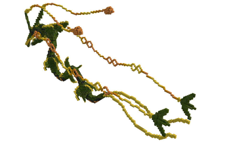 Mega rayquaza - 3/4 right