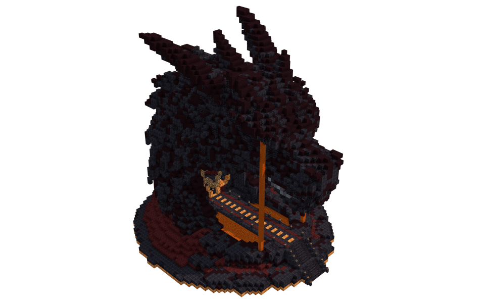 Dragon Head Nether Portal - 3/4 right