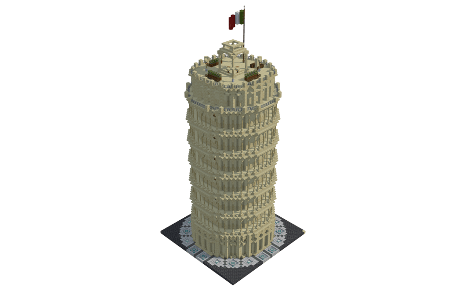 Tower of pisa - 3/4 right