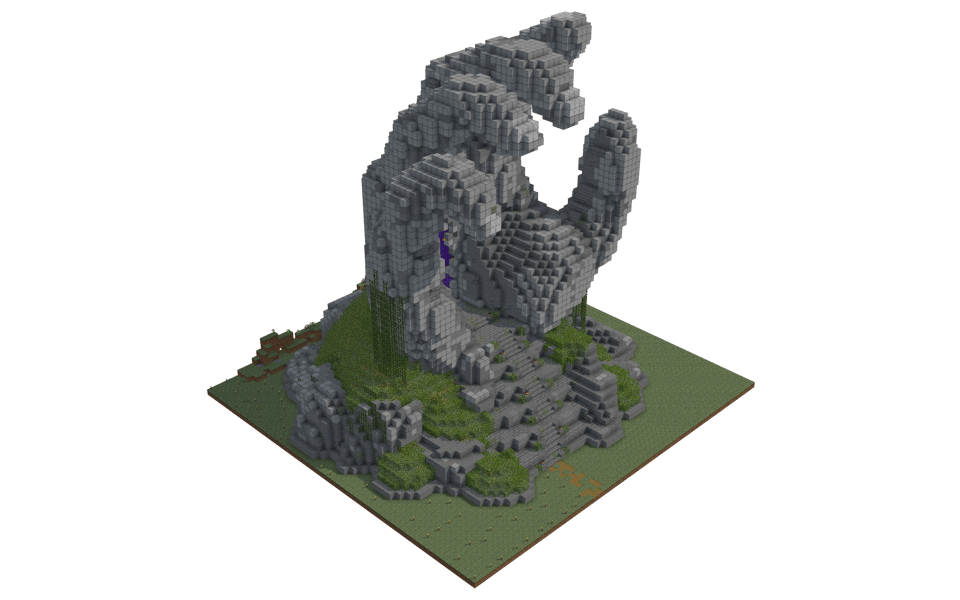 Hand nether portal - 3/4 right