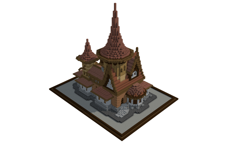 Acrypex Haus: Tiered Pagoda-Style Fantasy Tower - 3/4 right