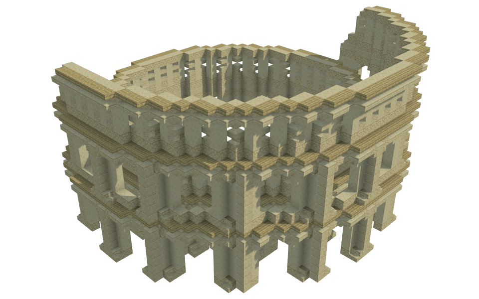 Roman Colosseum - 3/4 right