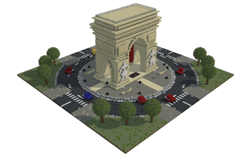 Arc de Triomphe Roundabout - 3/4 right