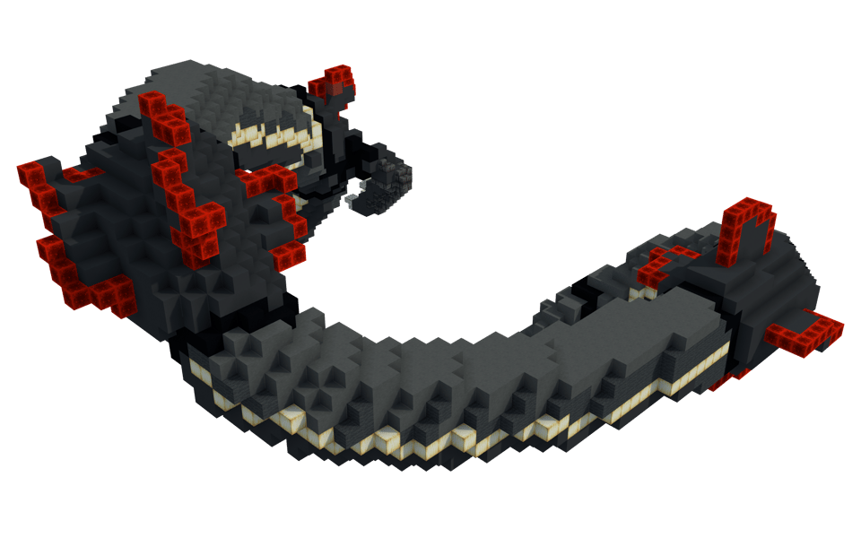 Shiny Rayquaza: Serpentine Pokémon Sculpture - 3/4 right