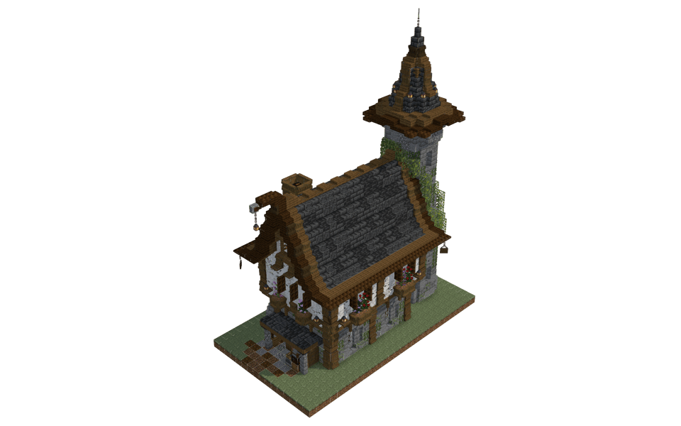 Medieval House - 3/4 right