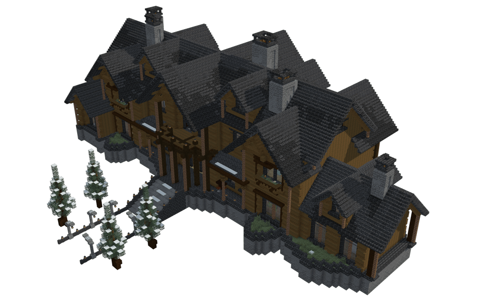 Large spruce house - 3/4 right