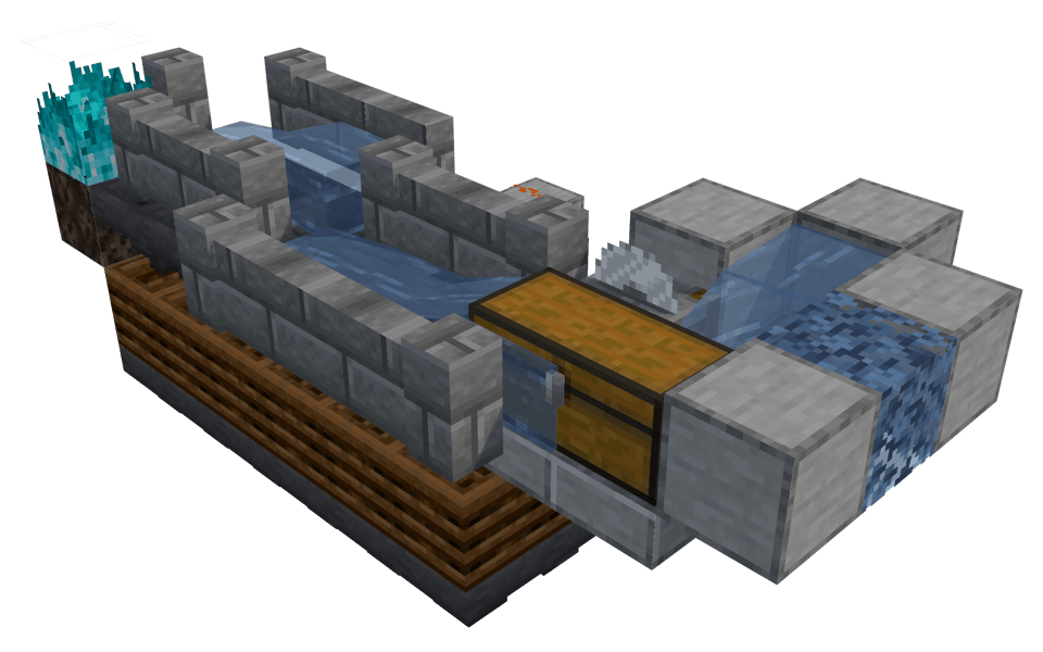 Tileable Cheap Moss Farm (Dustmoss v2) - 3/4 right