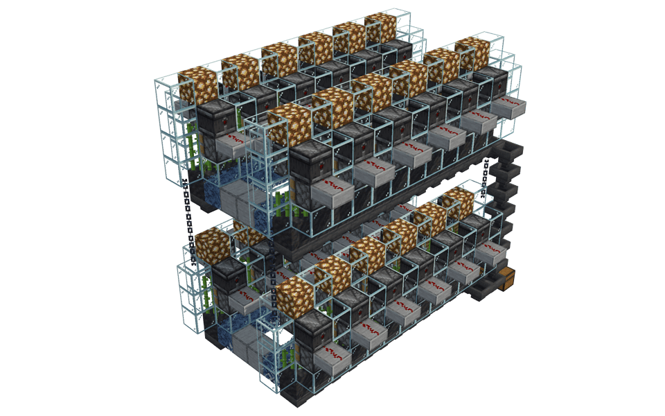 Compact Two-Tier Sugar Cane Farm Module - 3/4 right
