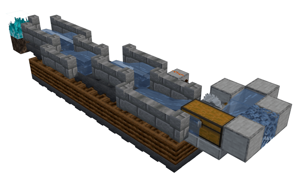 Tileable Cheap Moss Farm (Dustmoss v2) - 3/4 right
