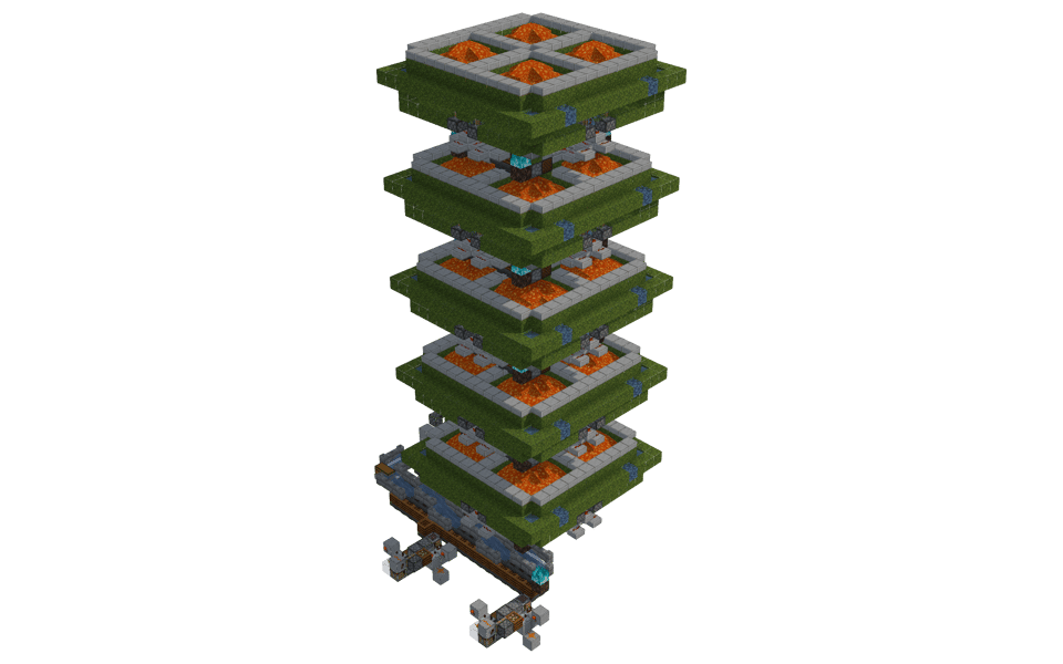 Tileable Cheap Moss Farm (Dustmoss v2) - 3/4 right