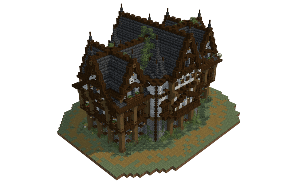 Medieval house - 3/4 right