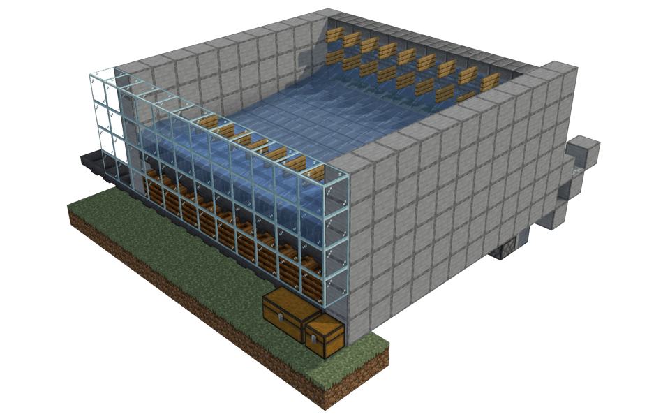 Bedrock Bonemeal farm - 3/4 right